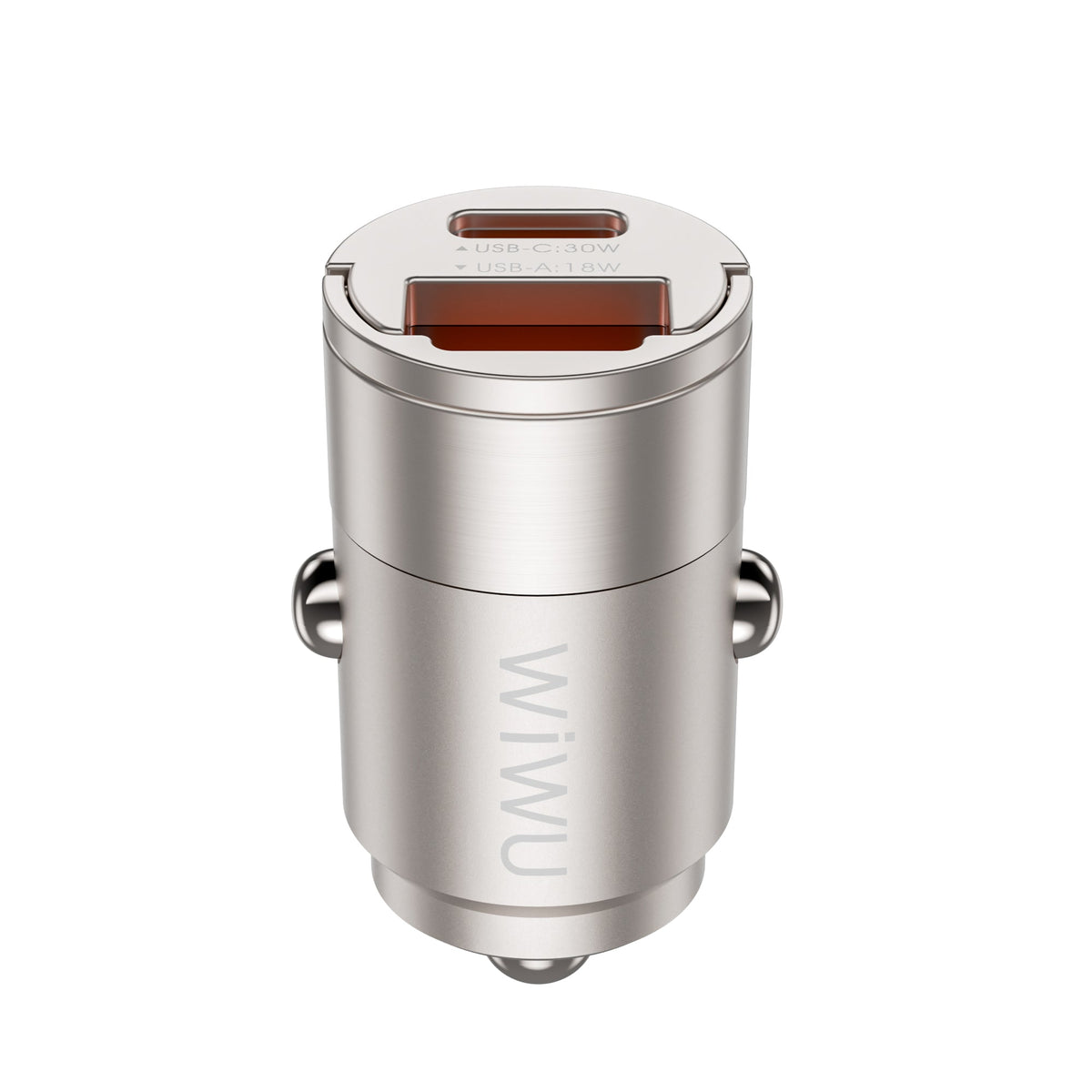Cargador Wiwu Nano WI-QC028 USB-A/USB-C 30W - Titanium