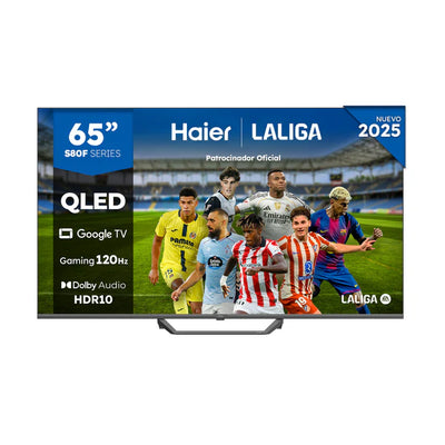 Televisor SMART QLED 65" HAIER H65S80FUX 4K HDMI Google TV