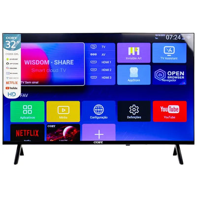 Televisor SMART LED 32" COBY CY3359-32ISDBT HD Android