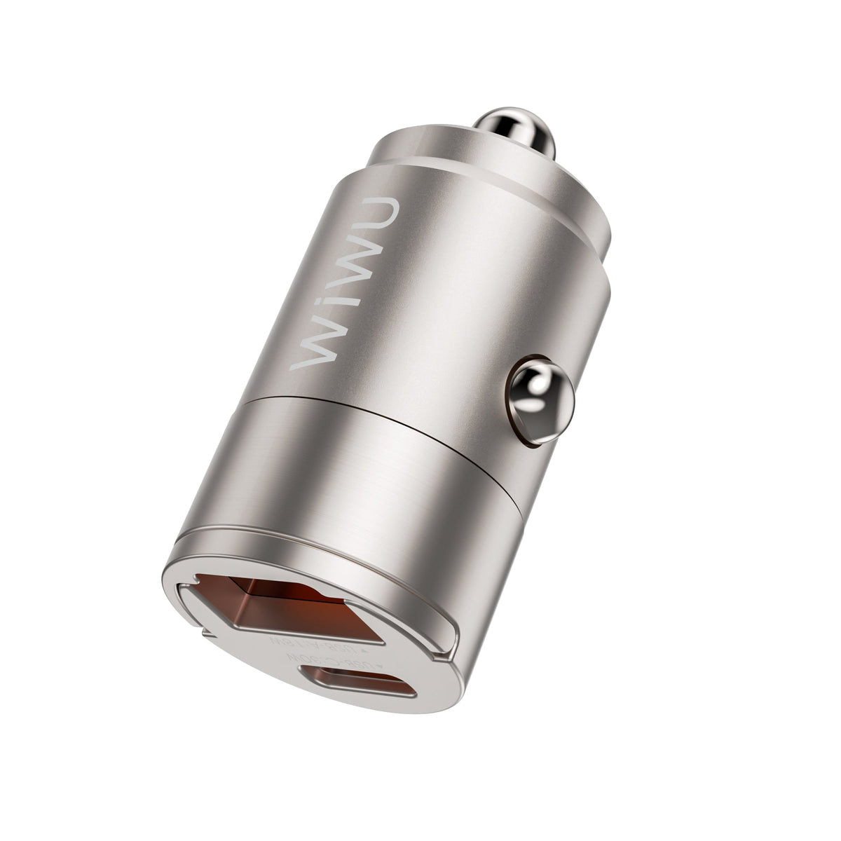 Cargador Wiwu Nano WI-QC028 USB-A/USB-C 30W - Titanium