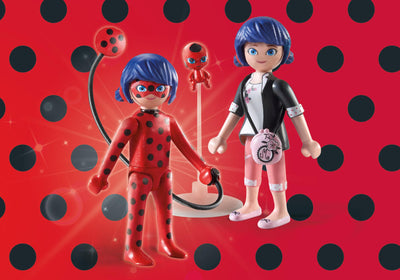 Juguete Playmobil Miraculous Marinette y Ladybug 71336