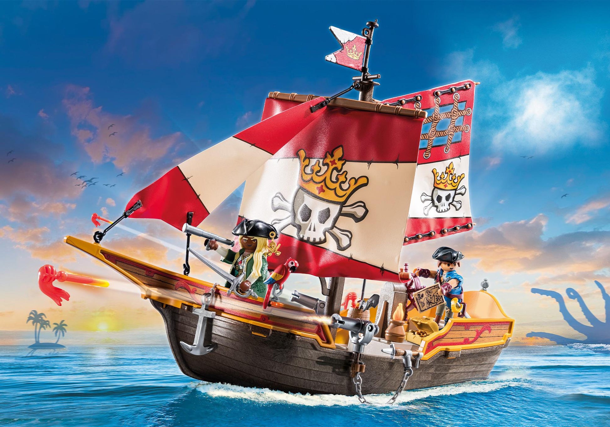 Juguete Playmobil Pirates Barco Pirata 71418