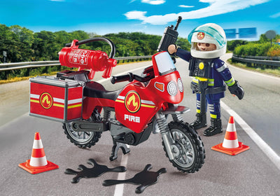 Juguete Playmobil Camión de Bomberos en Accidente 71466