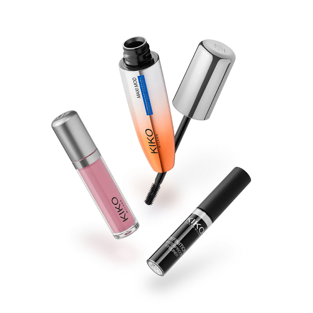 Kit Maquillaje KIKO Milano Unmissable Mascara 12ml + Lip 4ml + Delineador 4.5ml