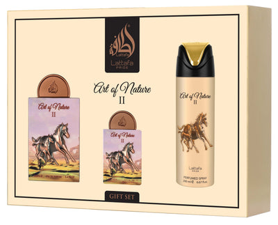 Set Perfume Lattafa Art Of Nature Ii 100 + 20 + 200 EDP