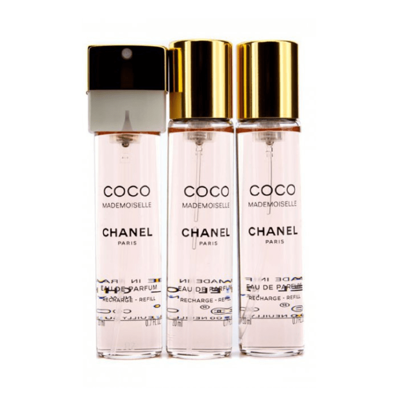 Set Perfume Chanel Coco Mademoiselle Femenino 3X20ML Recargable EDP