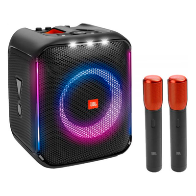 Parlante JBL PartyBox Encore 2 con 2 Micrófonos Bivolt