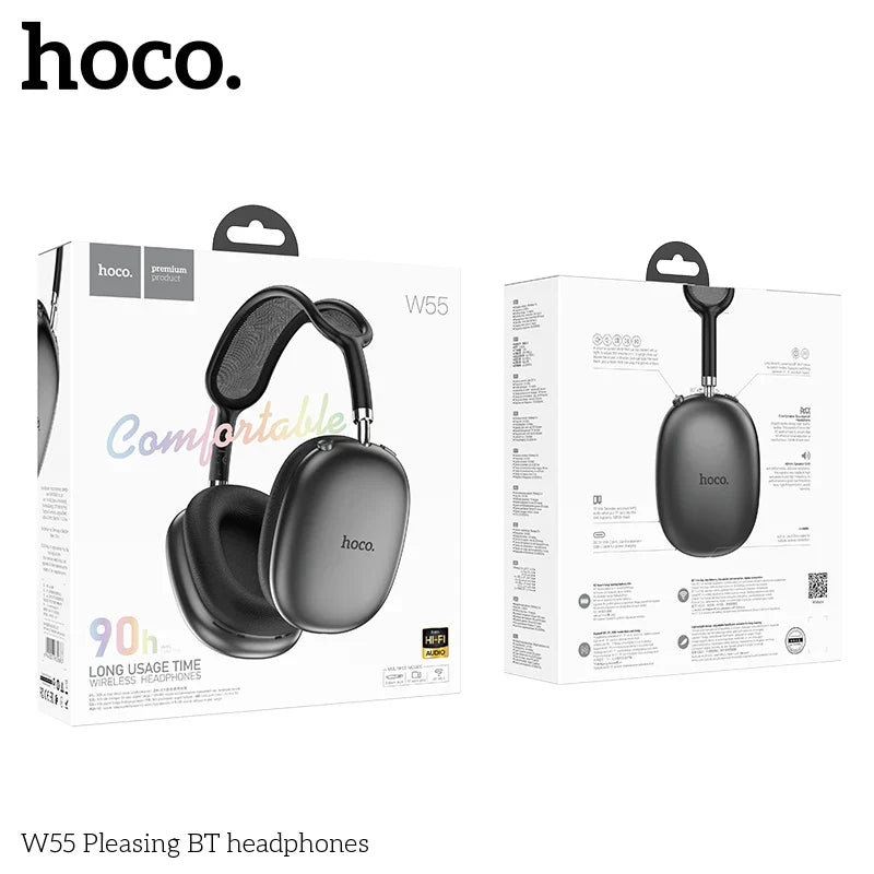 Auricular Hoco W55 Bluetooth - Gray