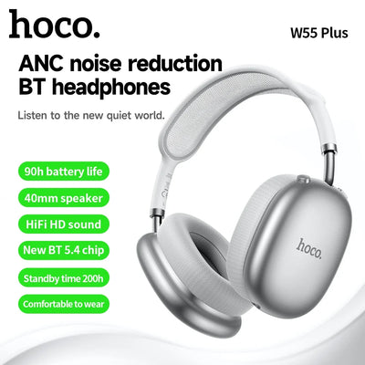 Auricular Hoco W55 Plus BT - Silver
