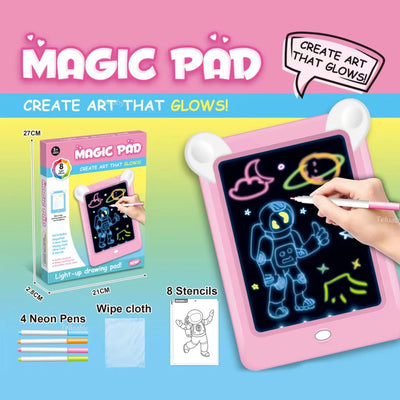 Pizarra Mágica con Pinceles de Neon Magic Pad