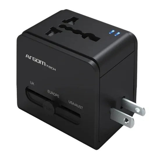 Adaptador de Enchufe Universal Argom ARG-AC-0298 Negro