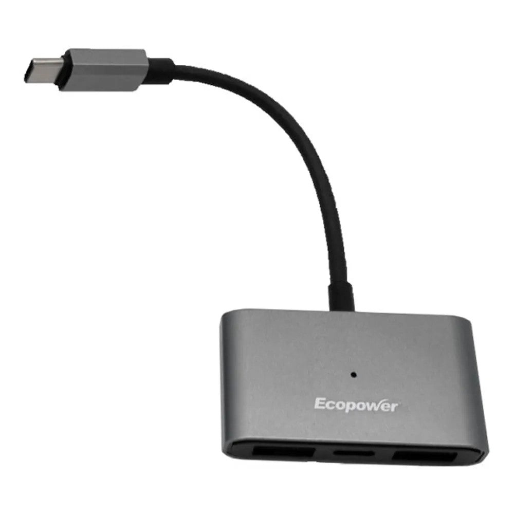 Adaptador OTG Ecopower EP-R004 USB-C a 2 USB + USB-C Único