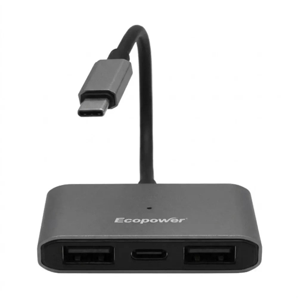 Adaptador OTG Ecopower EP-R004 USB-C a 2 USB + USB-C Único