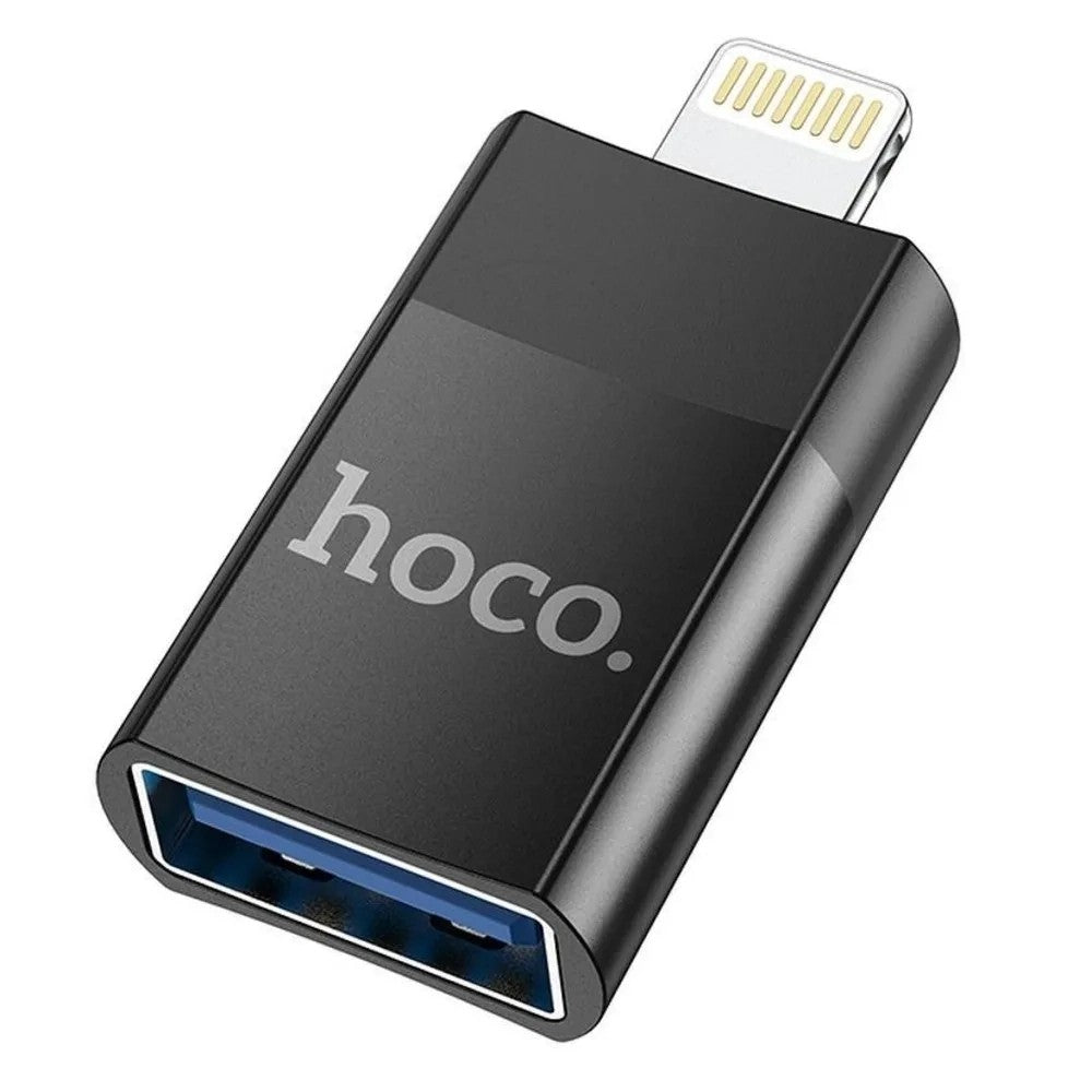 Adaptador OTG Hoco UA17 Lightning a USB-A Black