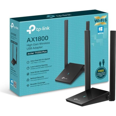 Adaptador WiFi USB TP-Link Archer TX20U Plus AX1800 Único