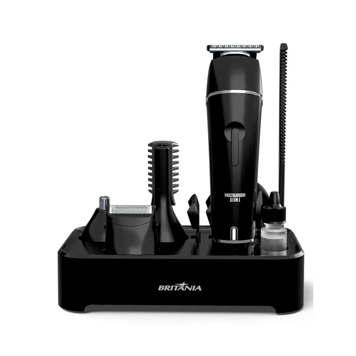 Afeitadora Multigroom Britania BAP23 11 en 1 Bivolt Negro