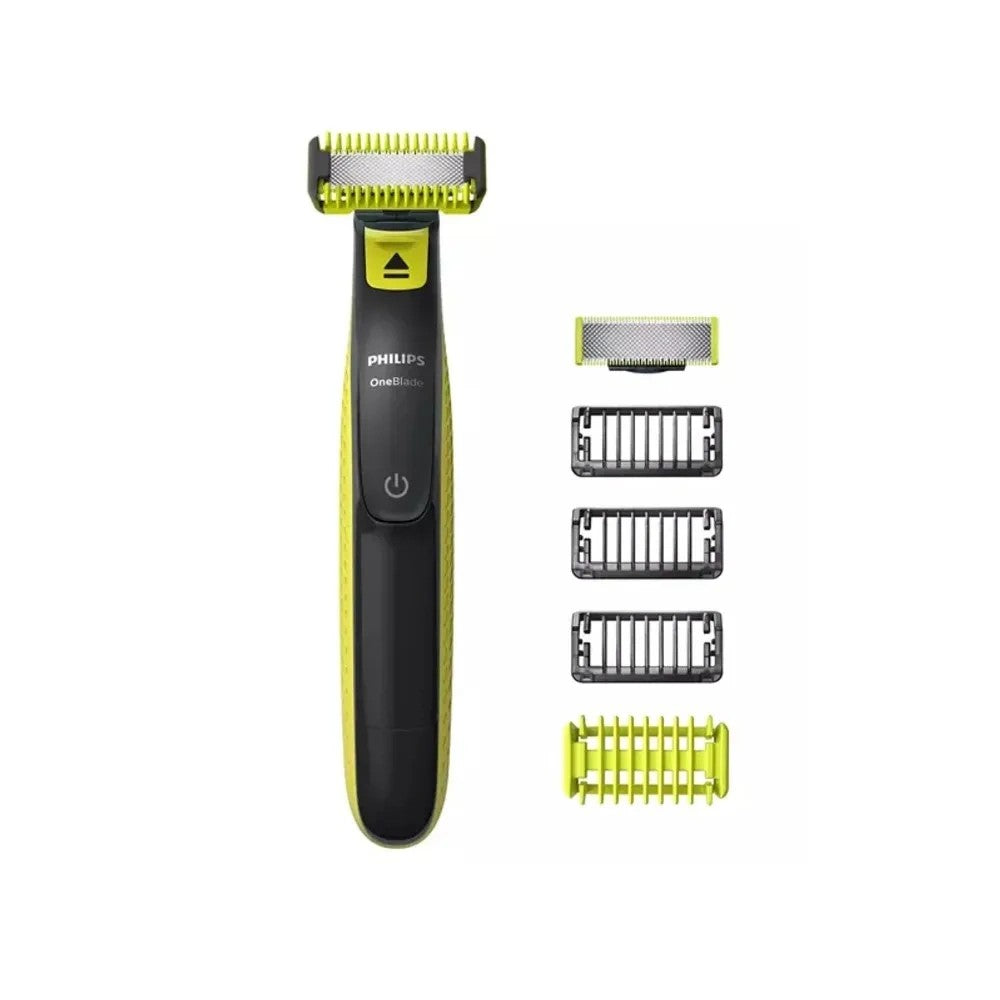 Afeitadora Philips OneBlade QP2824/10 Recargable 3 Peines Negro/Verde