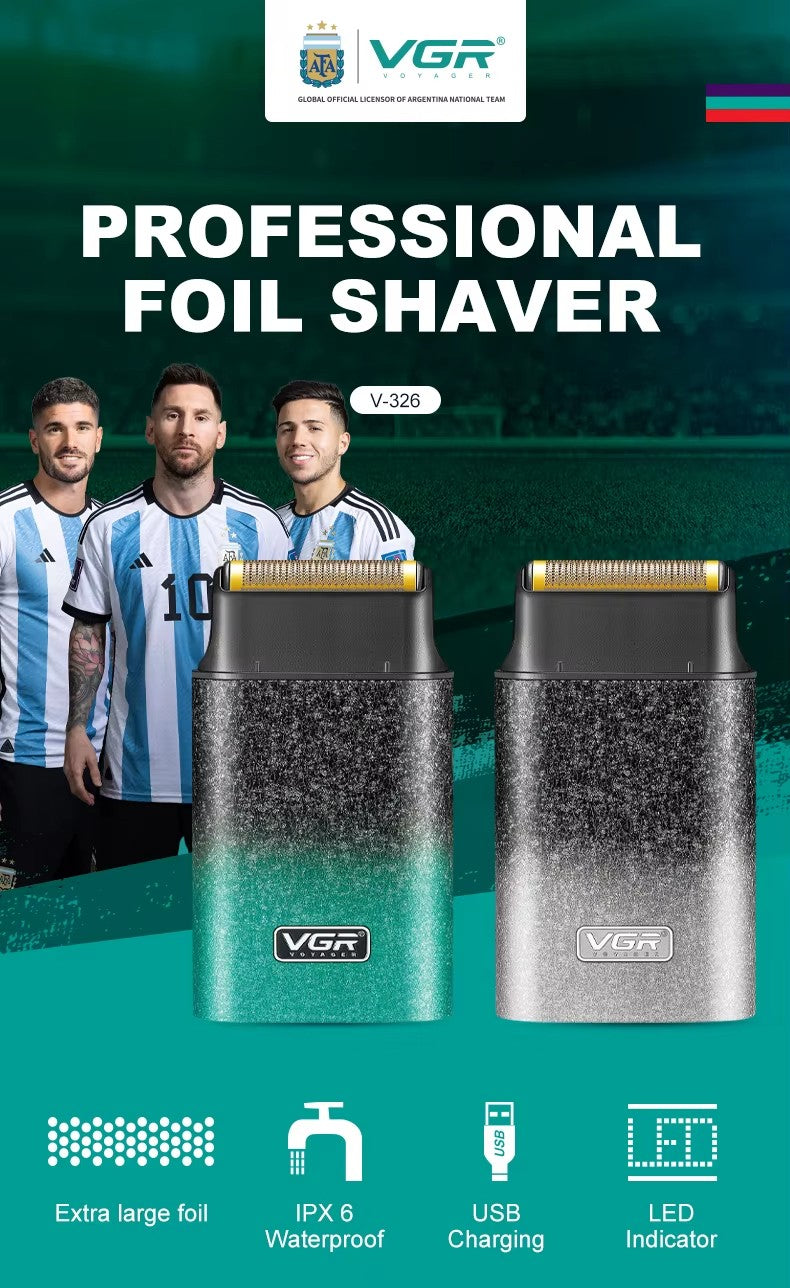 Afeitadora VGR V-326 Shaver Recargable Verde