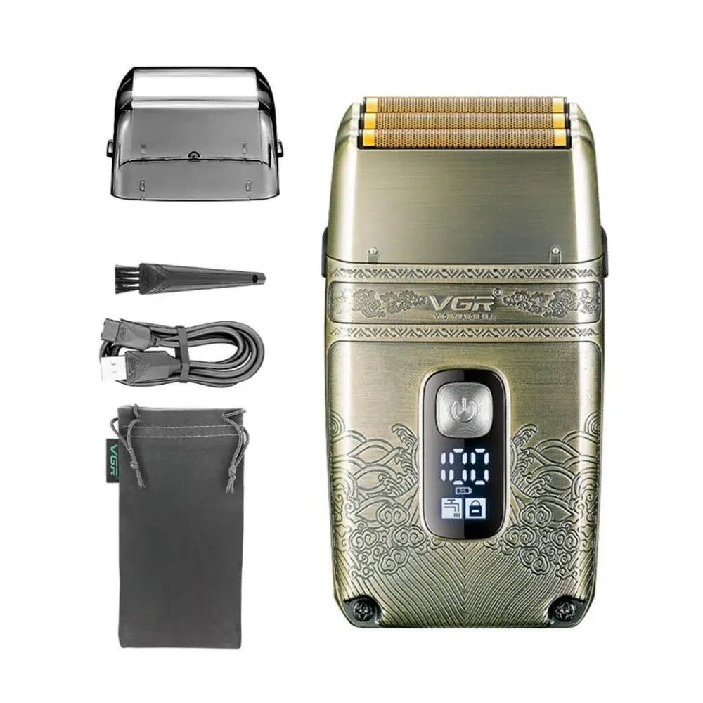 Afeitadora VGR V-335 USB Bivolt Dorado