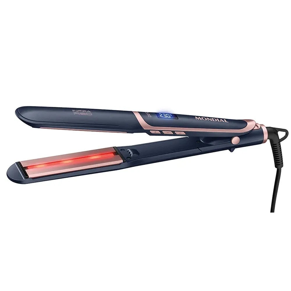 Alisador de Cabello Mondial P-01-IR Infra Red 230°C Bivolt Azul/Rosa
