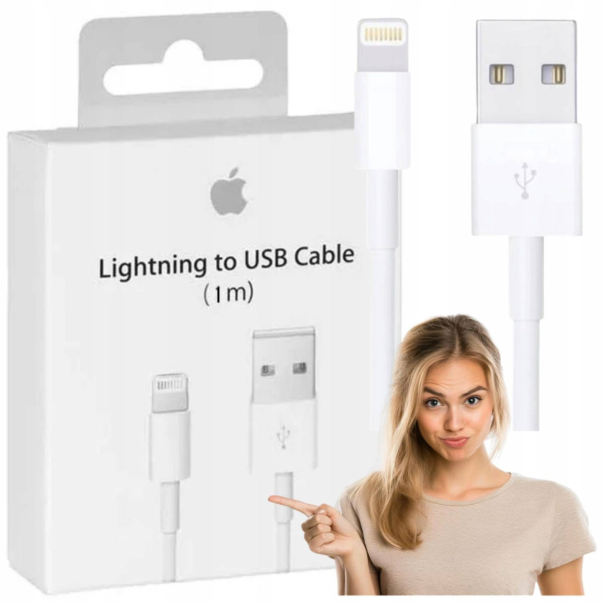 Cable Apple Lightning USB-A MXLY2ZM/A 1M