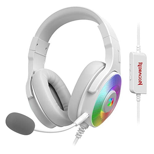 Auricular Gamer Redragon Pandora H350 RGB USB Blanco