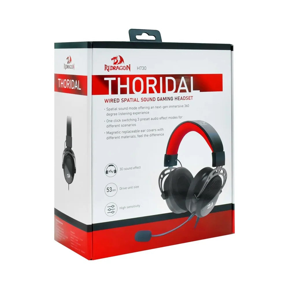 Auricular Gamer Redragon Thoridal H730 3D Black