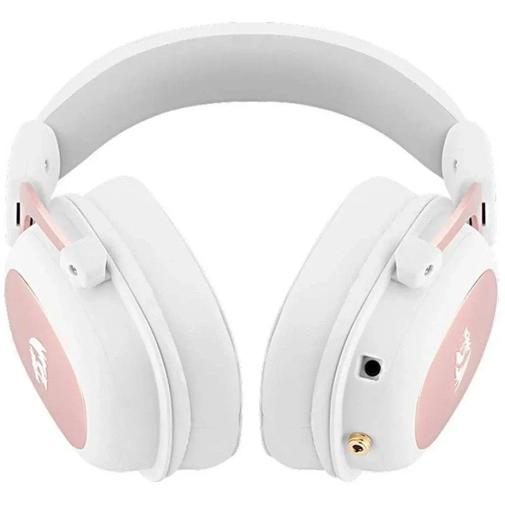 Auricular Gamer Redragon Zeus 2 H510 Blanco/Oro Rosa