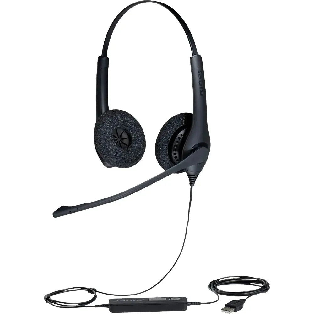 Auricular Jabra Biz 1100 Duo USB con Cancelación de Ruido HSC027 Negro
