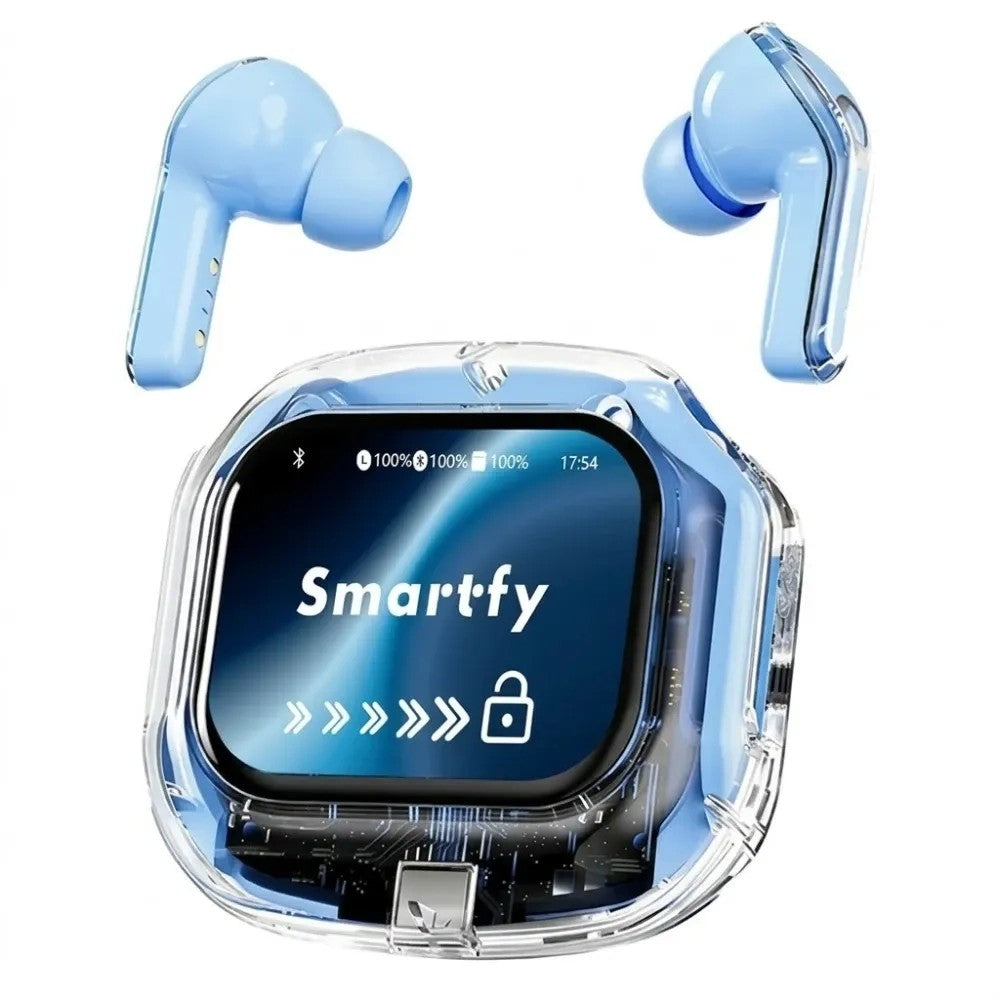 Auricular Smartfy FS20 Bluetooth con Pantalla Táctil Azul
