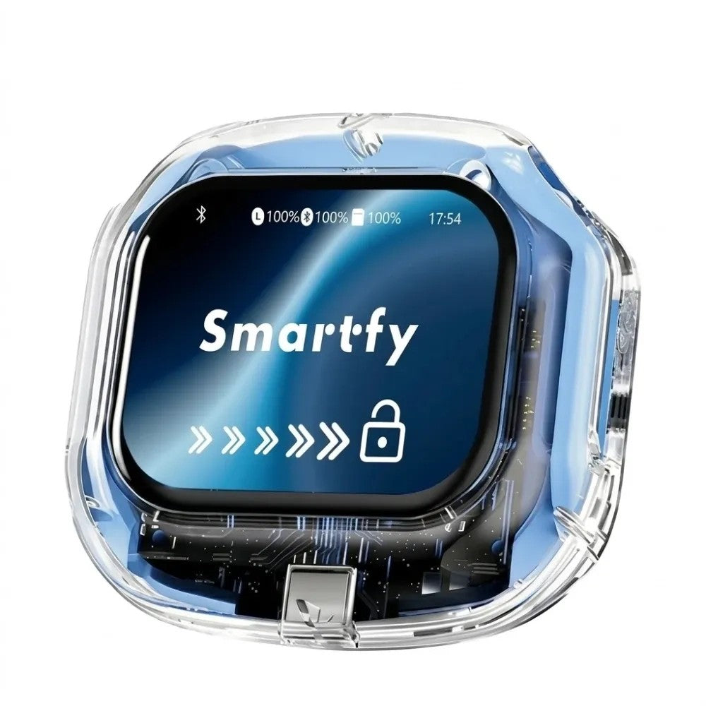 Auricular Smartfy FS20 Bluetooth con Pantalla Táctil Azul