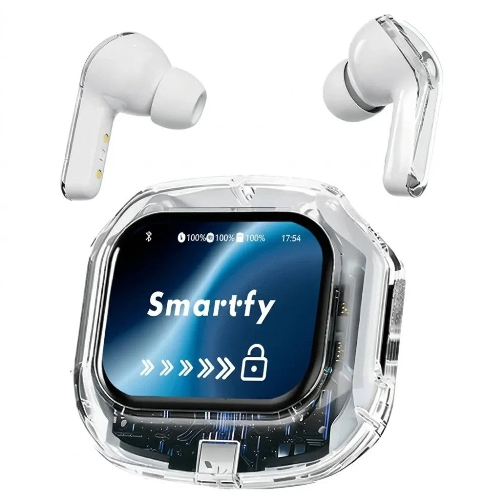 Auricular Smartfy FS20 Bluetooth con Pantalla Táctil Blanco