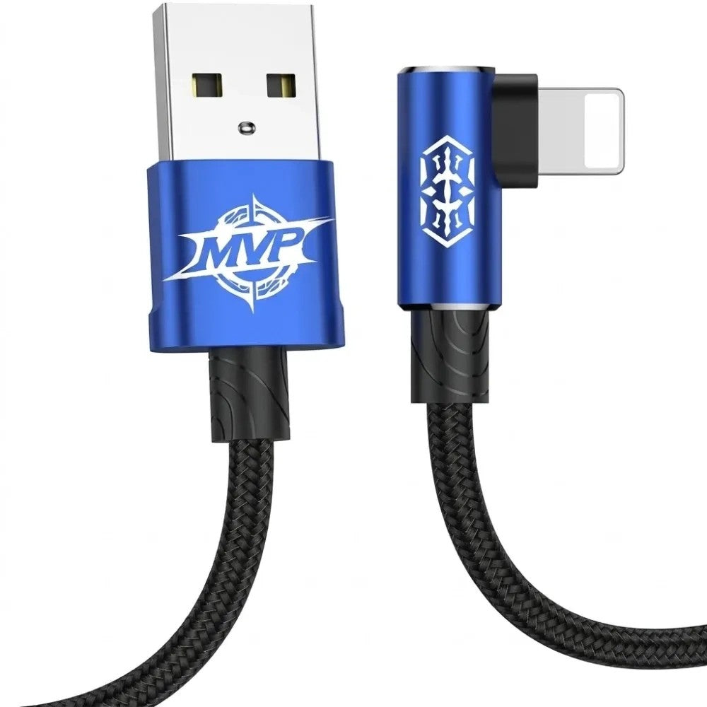 Cable Baseus MVP CALMVP-A03 USB-A a Lightning 2M Black/Blue