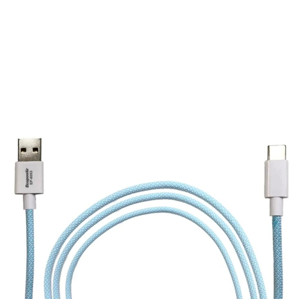 Cable Ecopower EP-6053 USB-C 3A 1M Celeste