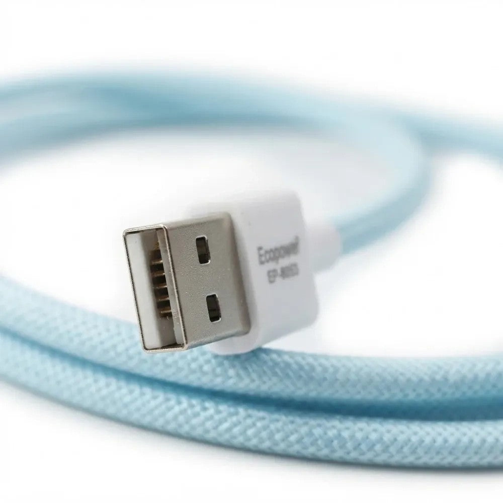 Cable Ecopower EP-6053 USB-C 3A 1M Celeste