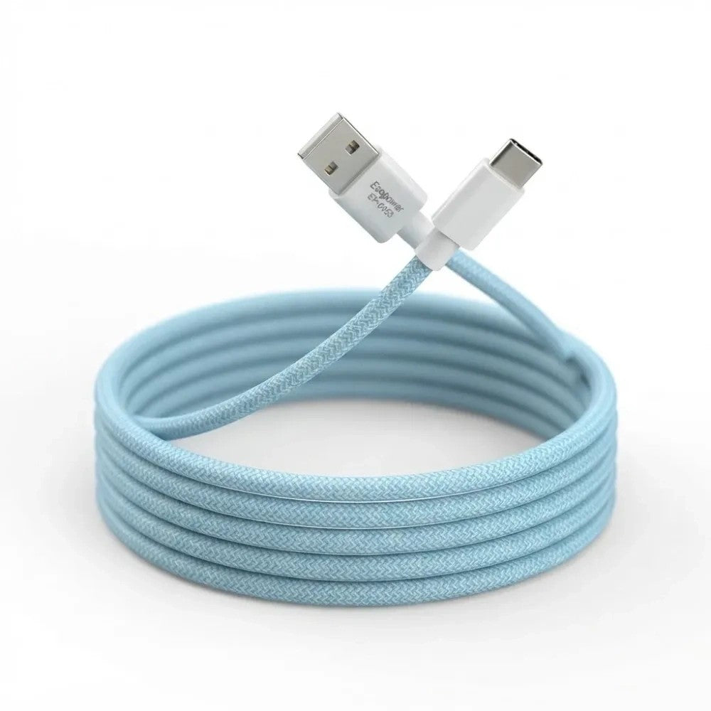 Cable Ecopower EP-6053 USB-C 3A 1M Celeste