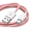 Cable Ecopower EP-6053 USB-C 3A 1M Rosa