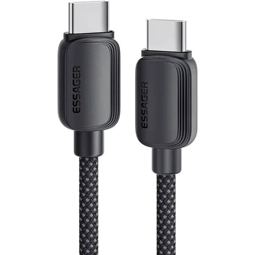 Cable Essager EXCATL-BC01-P USB-A a USB-C/Lightning 100W 1M Black