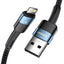 Cable Essager EXCL-XCA03 USB-A a Lightning 2M Black