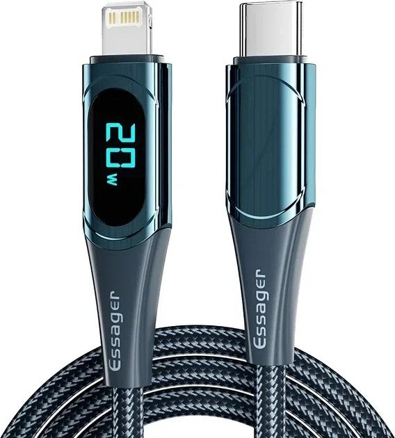 Cable Essager EXCL-XCA03 USB-A a Lightning 2M Black