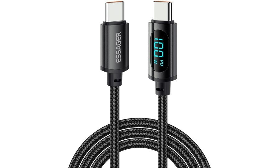 Cable Essager EXCTT1-XLA01-P USB-C a USB-C 100W 2M Black