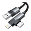 Cable Essager EXCTT2-XCA01 USB-C a USB-C 60W 2M Black