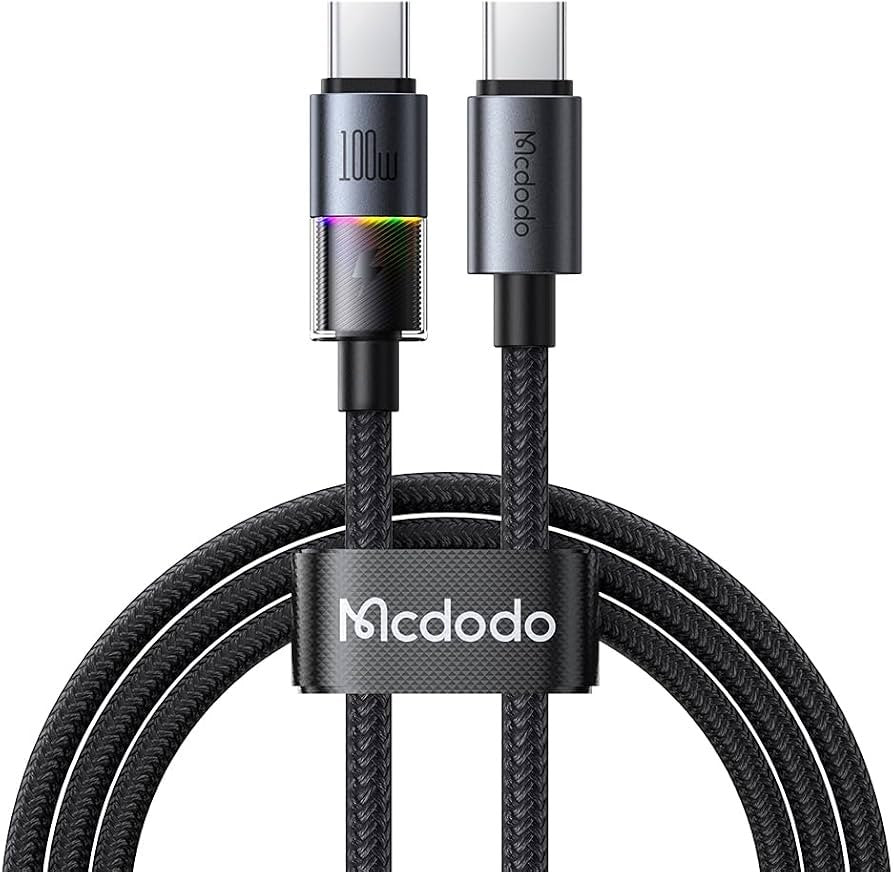 Cable Mcdodo CA-8200 USB-C a USB-C 100W 1.2m Black