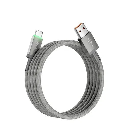 Cable WiWU MagLink WI-C082 USB-A a USB-C 60W 1M Gray