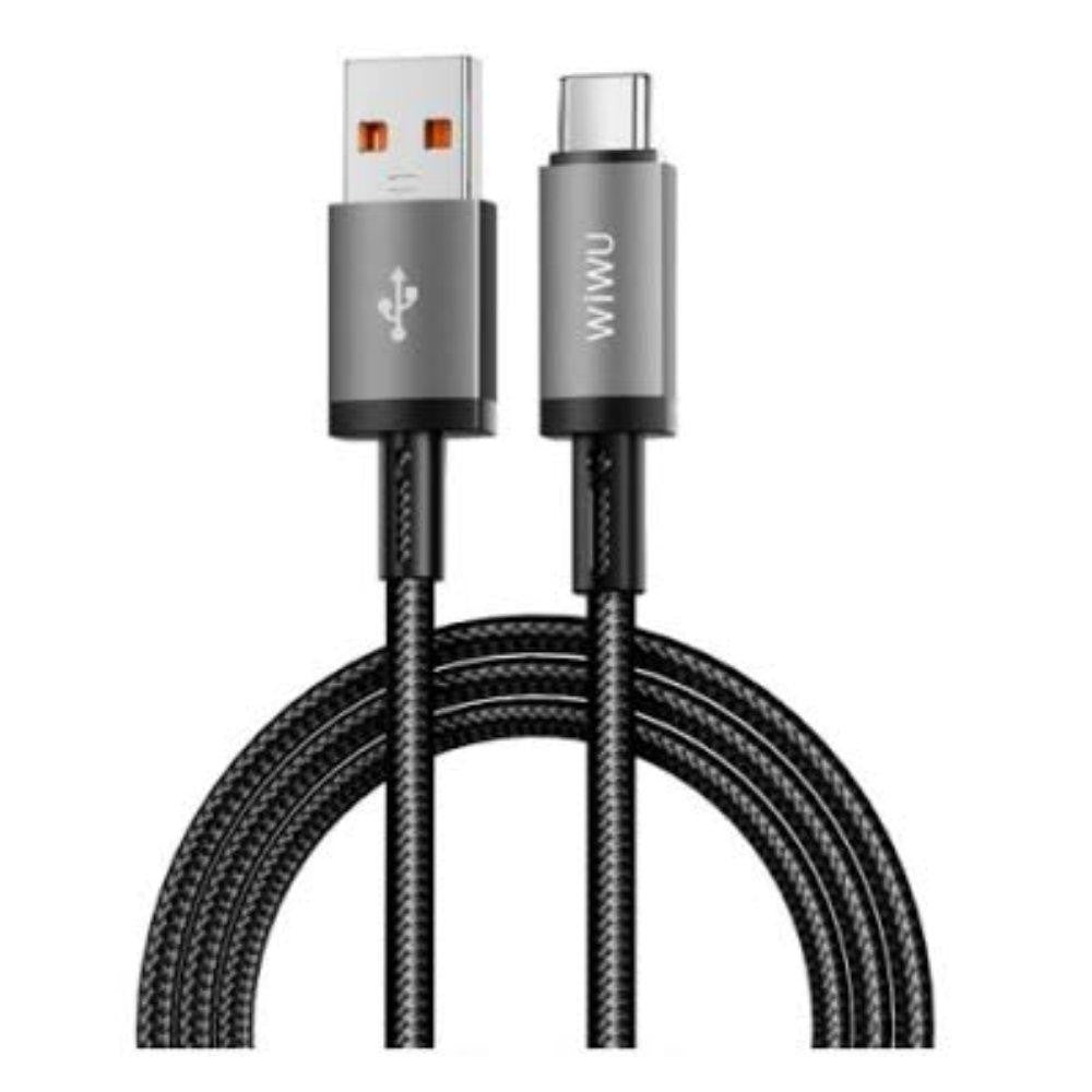 Cable WiWU MagLink WI-C082 USB-A a USB-C 60W 1M Gray