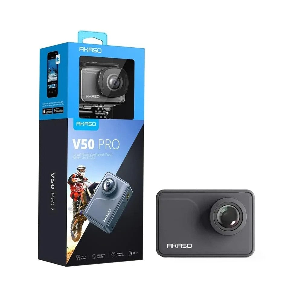 Cámara Deportiva Akaso Brave V50 Pro 20MP 4K 2 Baterías Único