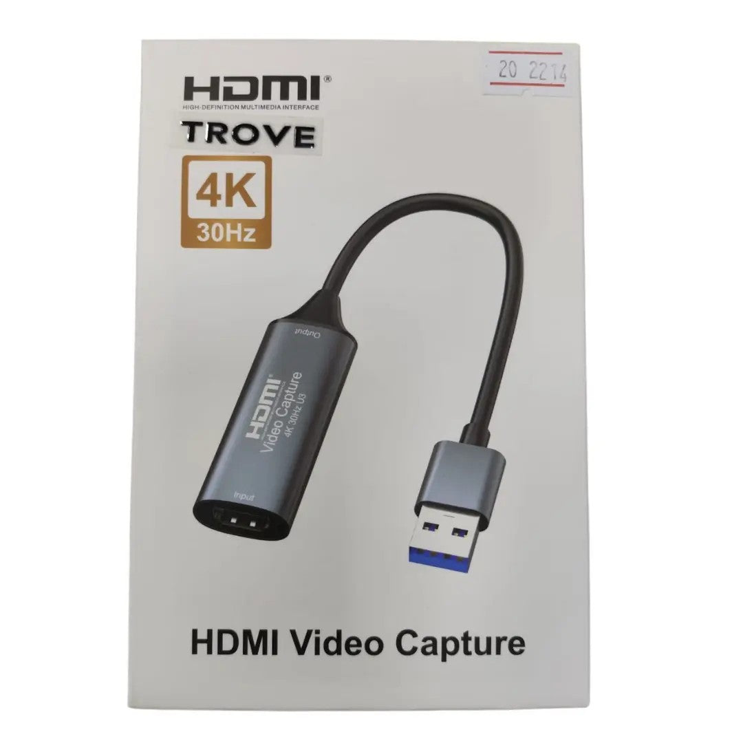 Capturadora de Video Trove HDMI a USB 4K Único