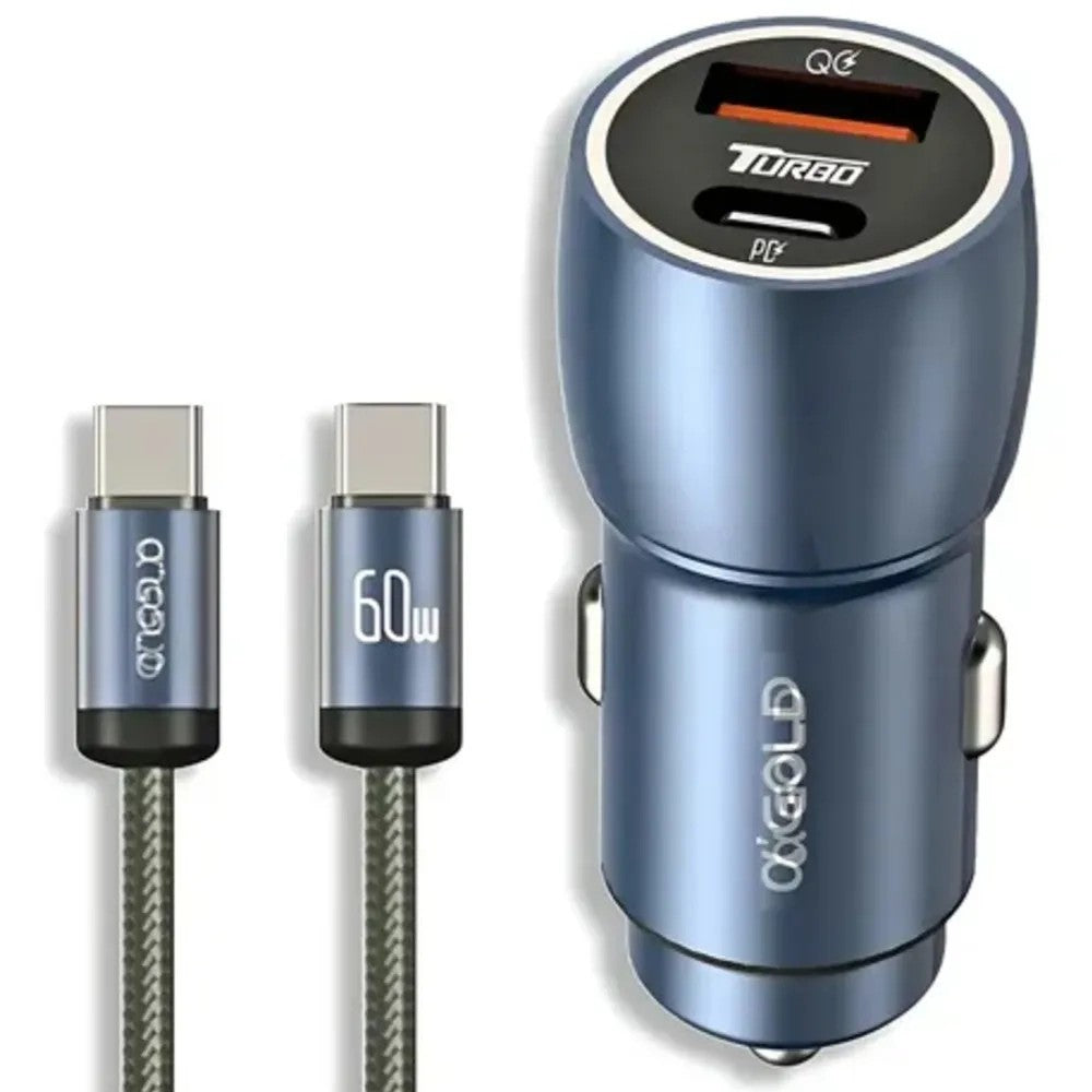 Cargador A'Gold Pro CJ13-4 Turbo USB-A/USB-C 60W - Blue