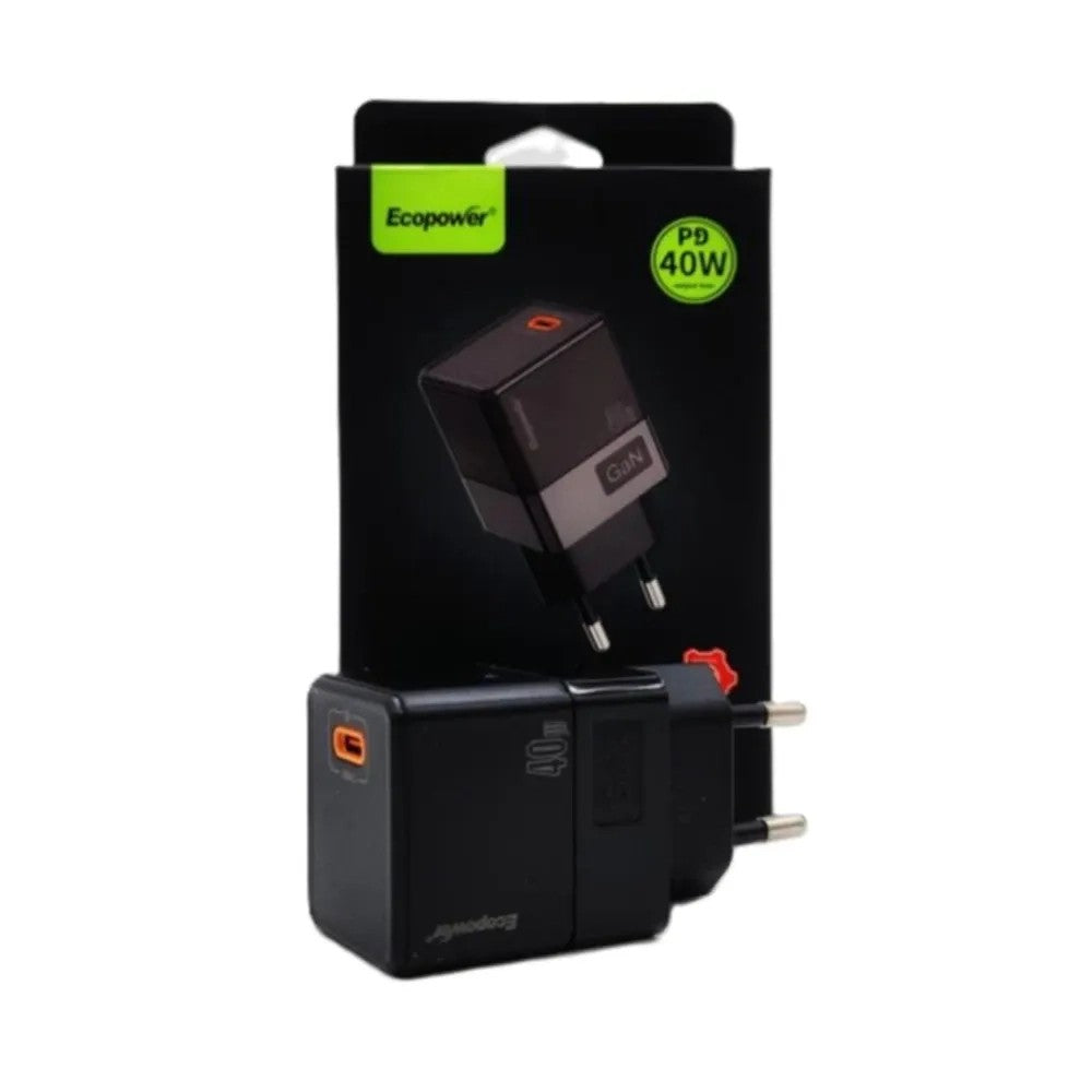 Cargador Ecopower EP-7021 USB-C 40W Blanco