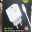 Cargador Ecopower EP-7023 USB-C 30W Blanco